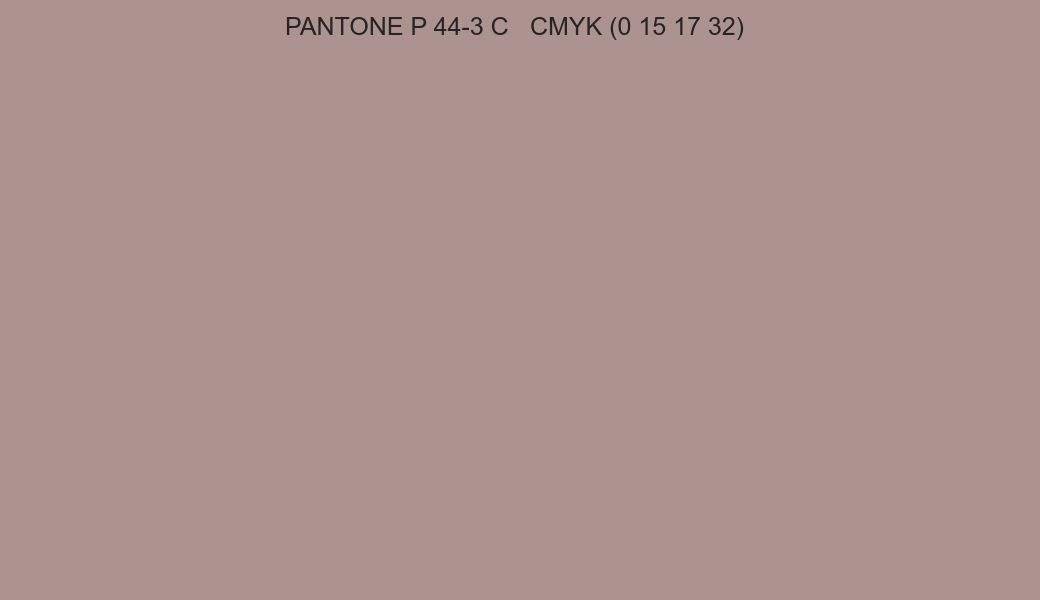 Color PANTONE P 44-3 C to CMYK (0 15 17 32) converter Color PANTONE P 44-3 C to CMYK (0 15 17 32) converter