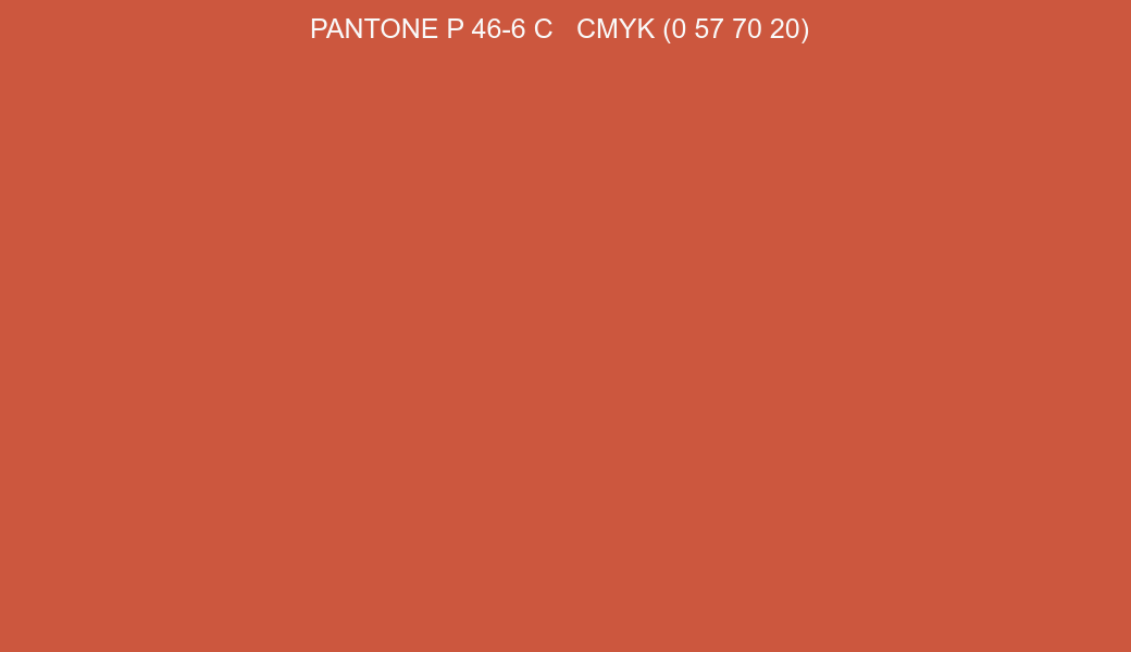 Color PANTONE P 46-6 C to CMYK (0 57 70 20) converter Color PANTONE P 46-6 C to CMYK (0 57 70 20) converter
