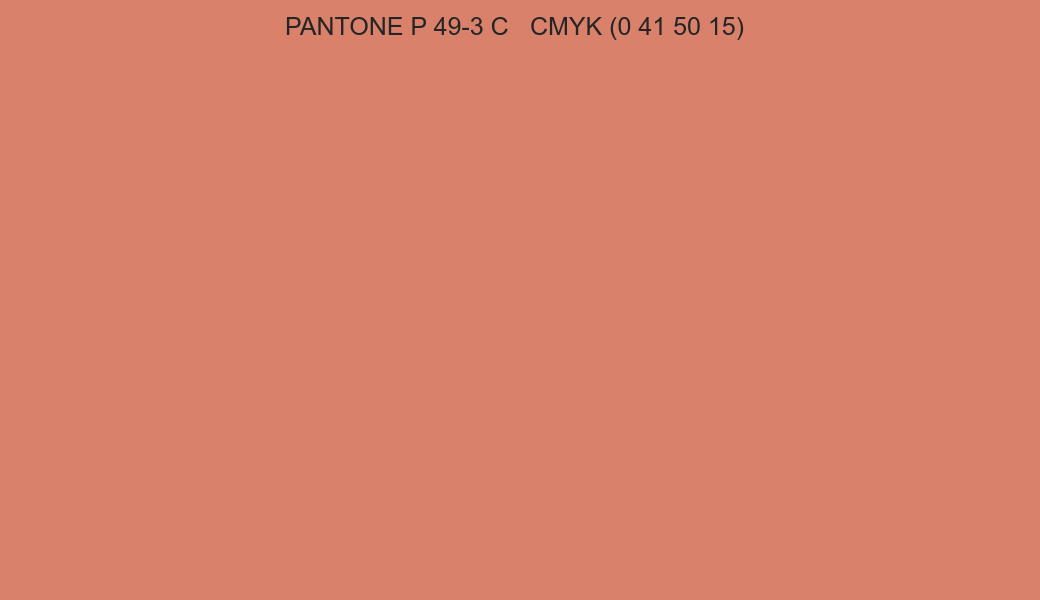 Color PANTONE P 49-3 C to CMYK (0 41 50 15) converter Color PANTONE P 49-3 C to CMYK (0 41 50 15) converter