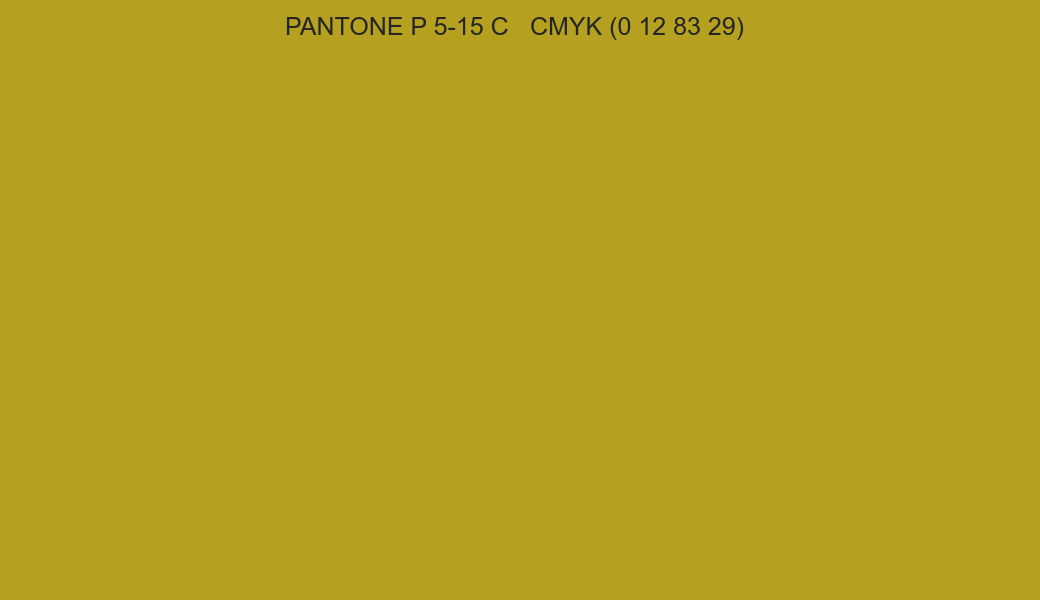 Color PANTONE P 5-15 C to CMYK (0 12 83 29) converter Color PANTONE P 5-15 C to CMYK (0 12 83 29) converter