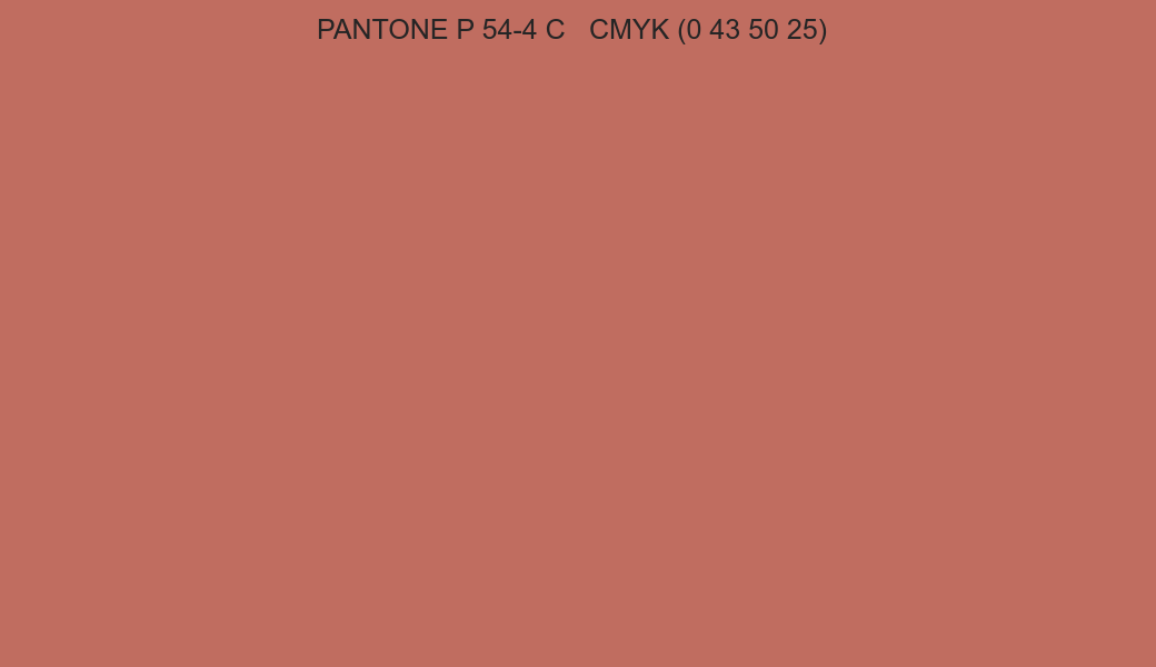 Color PANTONE P 54-4 C to CMYK (0 43 50 25) converter Color PANTONE P 54-4 C to CMYK (0 43 50 25) converter