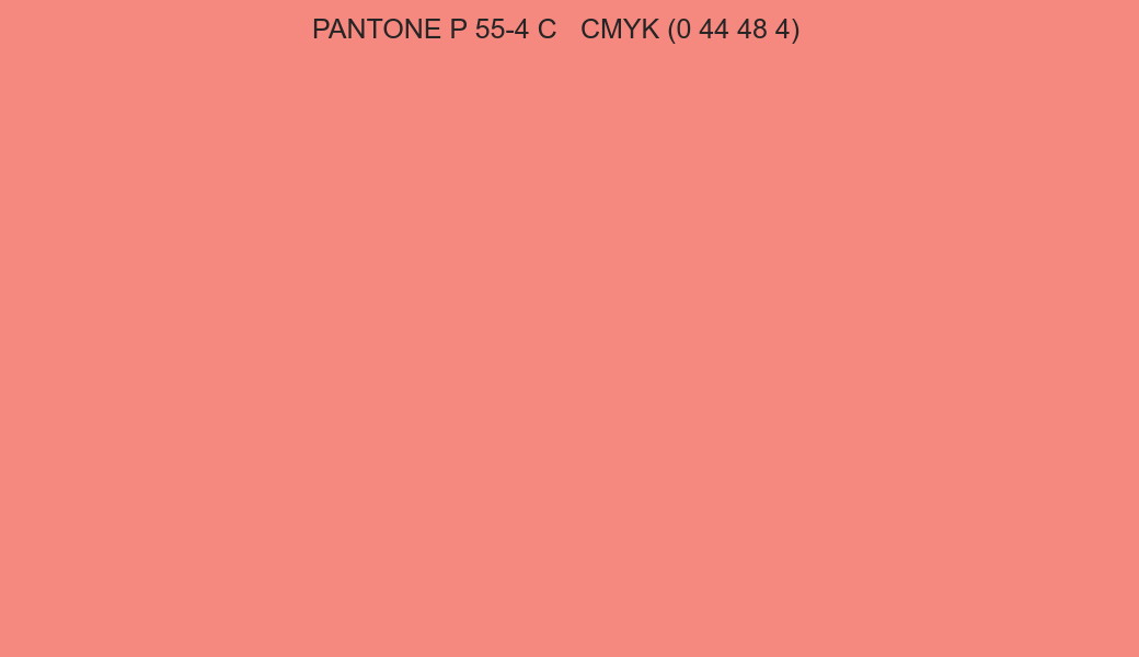 Color PANTONE P 55-4 C to CMYK (0 44 48 4) converter Color PANTONE P 55-4 C to CMYK (0 44 48 4) converter