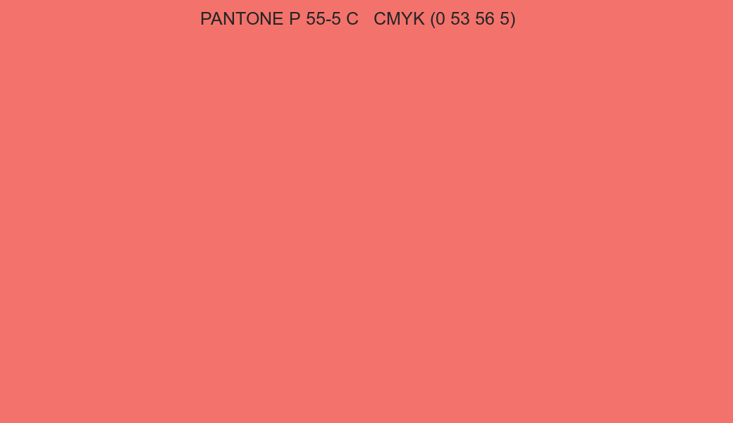 Color PANTONE P 55-5 C to CMYK (0 53 56 5) converter Color PANTONE P 55-5 C to CMYK (0 53 56 5) converter