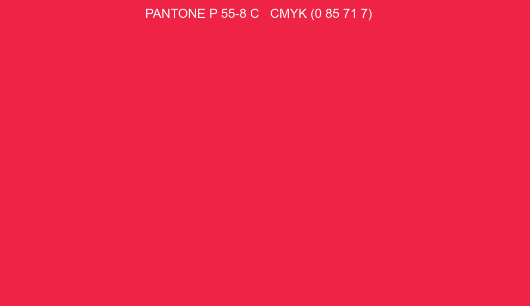 Color PANTONE P 55-8 C to CMYK (0 85 71 7) converter Color PANTONE P 55-8 C to CMYK (0 85 71 7) converter