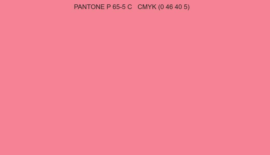 Color PANTONE P 65-5 C to CMYK (0 46 40 5) converter Color PANTONE P 65-5 C to CMYK (0 46 40 5) converter