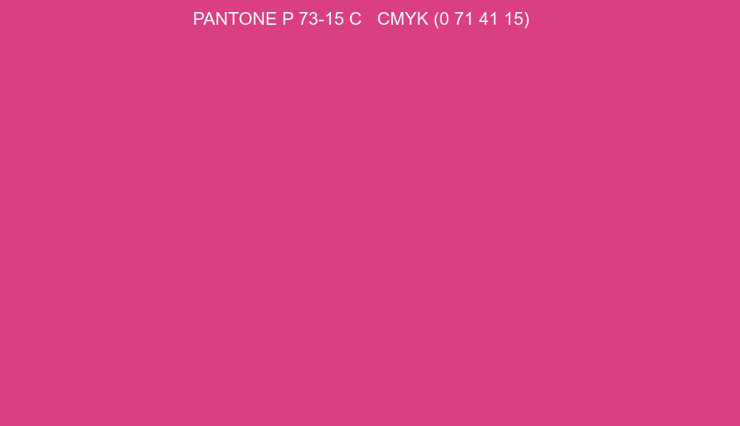 Color PANTONE P 73-15 C to CMYK (0 71 41 15) converter Color PANTONE P 73-15 C to CMYK (0 71 41 15) converter