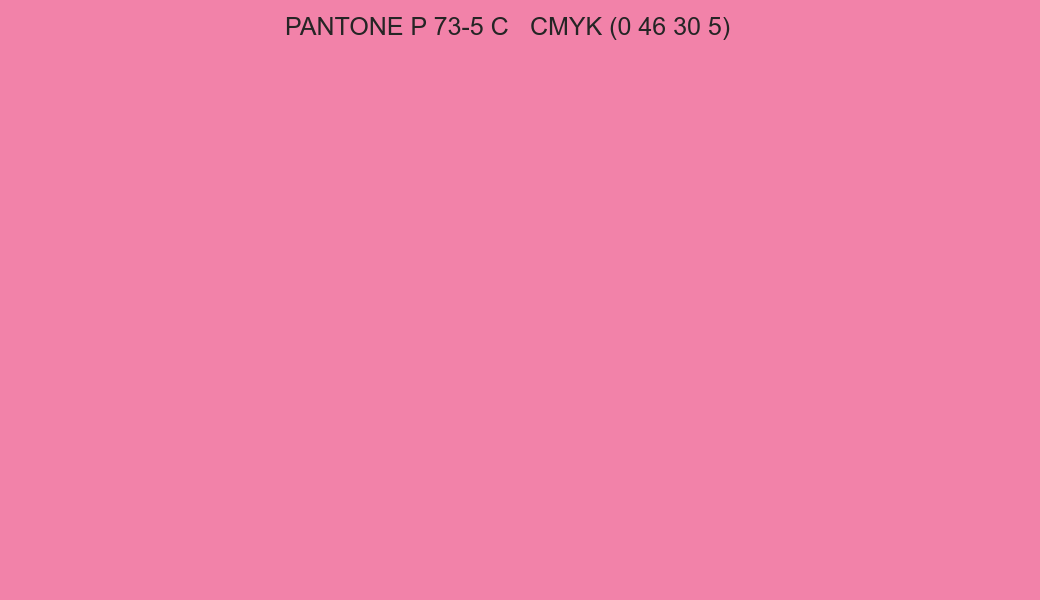 Color PANTONE P 73-5 C to CMYK (0 46 30 5) converter Color PANTONE P 73-5 C to CMYK (0 46 30 5) converter