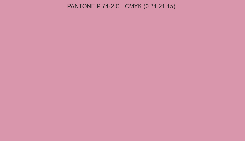 Color PANTONE P 74-2 C to CMYK (0 31 21 15) converter Color PANTONE P 74-2 C to CMYK (0 31 21 15) converter