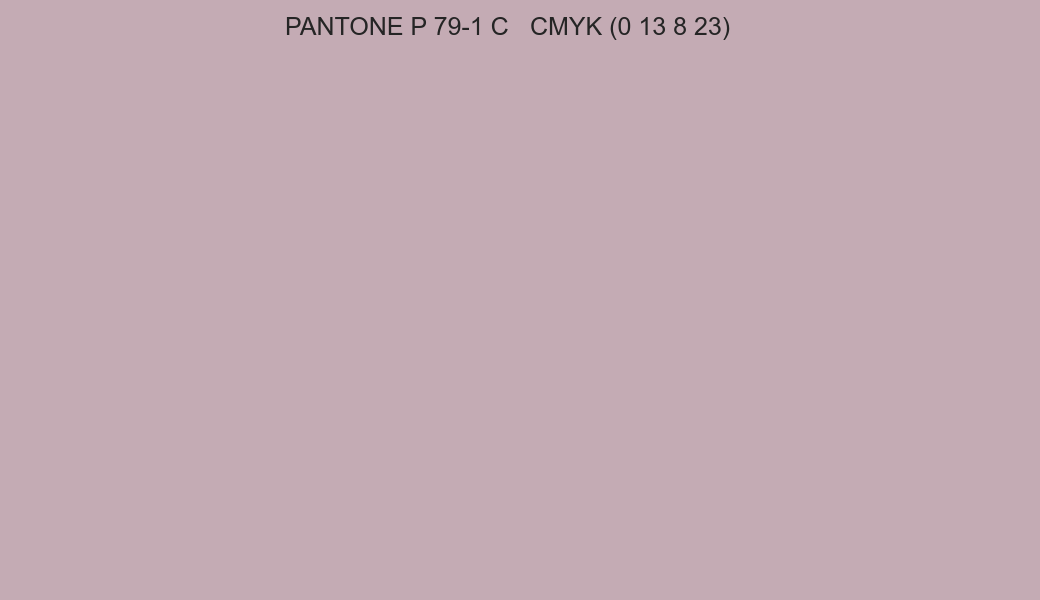 Color PANTONE P 79-1 C to CMYK (0 13 8 23) converter Color PANTONE P 79-1 C to CMYK (0 13 8 23) converter