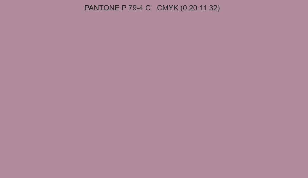 Color PANTONE P 79-4 C to CMYK (0 20 11 32) converter Color PANTONE P 79-4 C to CMYK (0 20 11 32) converter