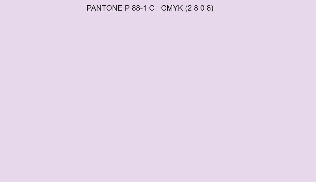 Color PANTONE P 88-1 C to CMYK (2 8 0 8) converter Color PANTONE P 88-1 C to CMYK (2 8 0 8) converter