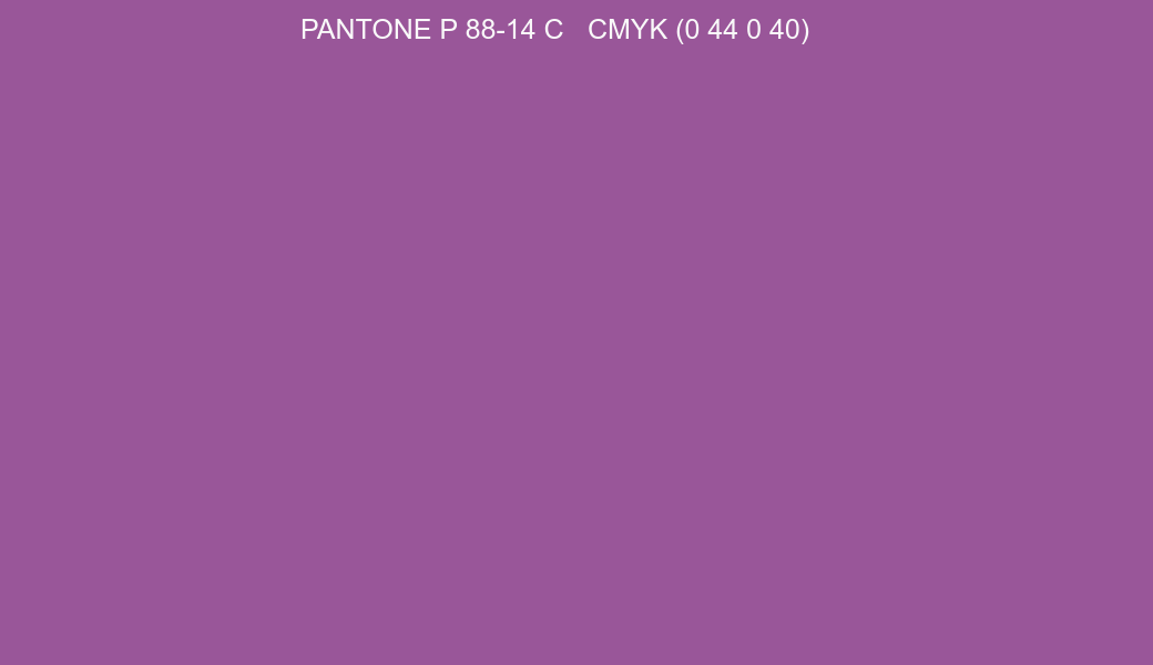 Color PANTONE P 88-14 C to CMYK (0 44 0 40) converter Color PANTONE P 88-14 C to CMYK (0 44 0 40) converter