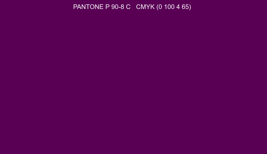 Color PANTONE P 90-8 C to CMYK (0 100 4 65) converter Color PANTONE P 90-8 C to CMYK (0 100 4 65) converter