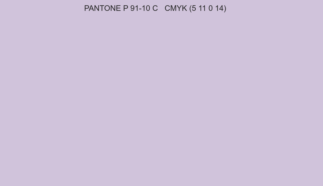 Color PANTONE P 91-10 C to CMYK (5 11 0 14) converter Color PANTONE P 91-10 C to CMYK (5 11 0 14) converter