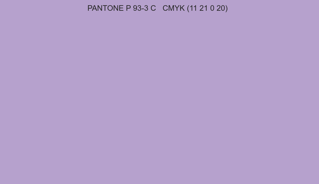 Color PANTONE P 93-3 C to CMYK (11 21 0 20) converter Color PANTONE P 93-3 C to CMYK (11 21 0 20) converter