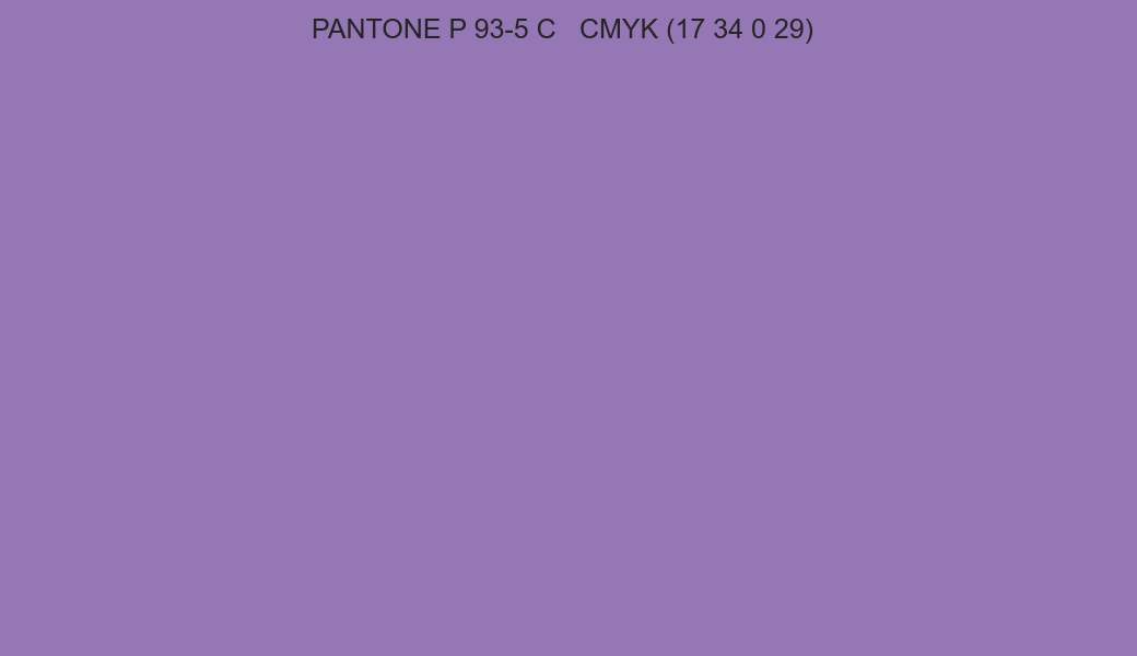 Color PANTONE P 93-5 C to CMYK (17 34 0 29) converter Color PANTONE P 93-5 C to CMYK (17 34 0 29) converter