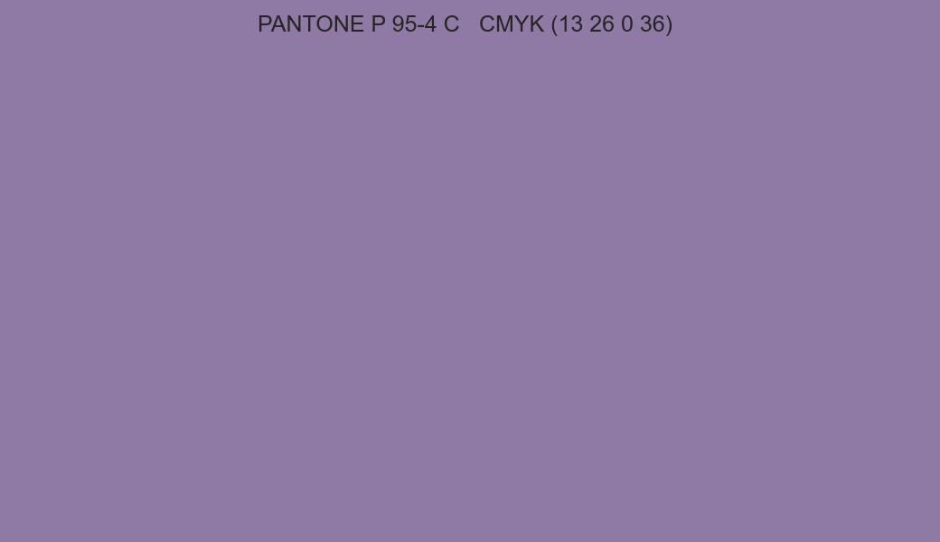 Color PANTONE P 95-4 C to CMYK (13 26 0 36) converter Color PANTONE P 95-4 C to CMYK (13 26 0 36) converter