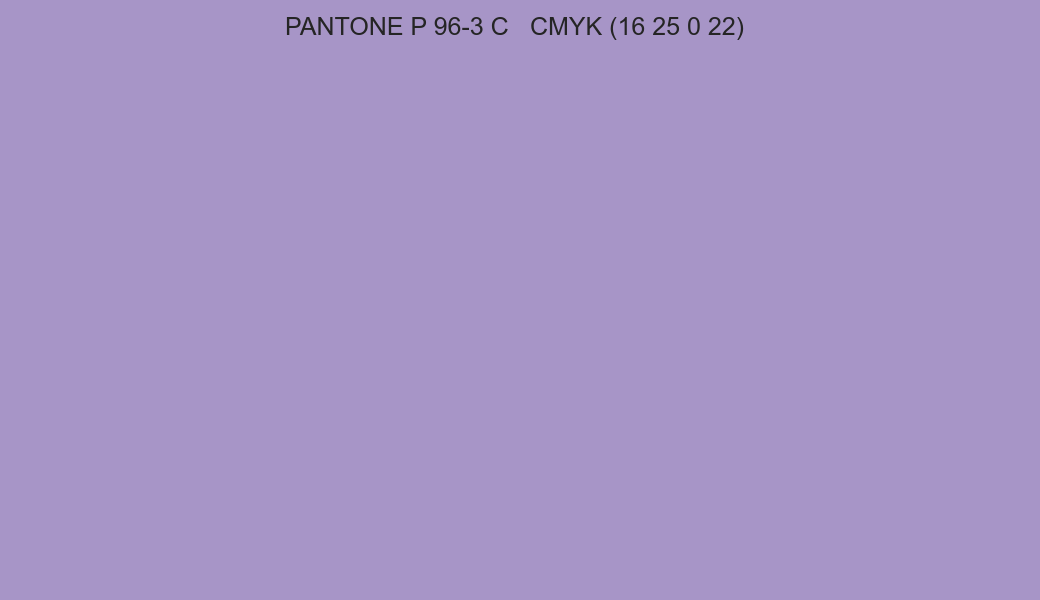 Color PANTONE P 96-3 C to CMYK (16 25 0 22) converter Color PANTONE P 96-3 C to CMYK (16 25 0 22) converter