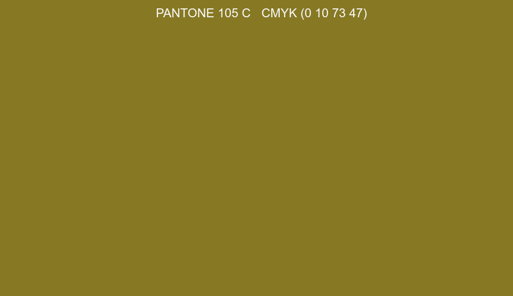 Color PANTONE 105 C to CMYK (0 10 73 47) converter Color PANTONE 105 C to CMYK (0 10 73 47) converter