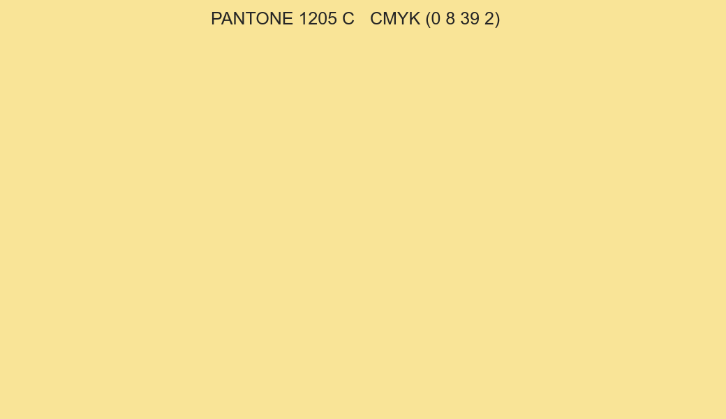 Color PANTONE 1205 C to CMYK (0 8 39 2) converter Color PANTONE 1205 C to CMYK (0 8 39 2) converter