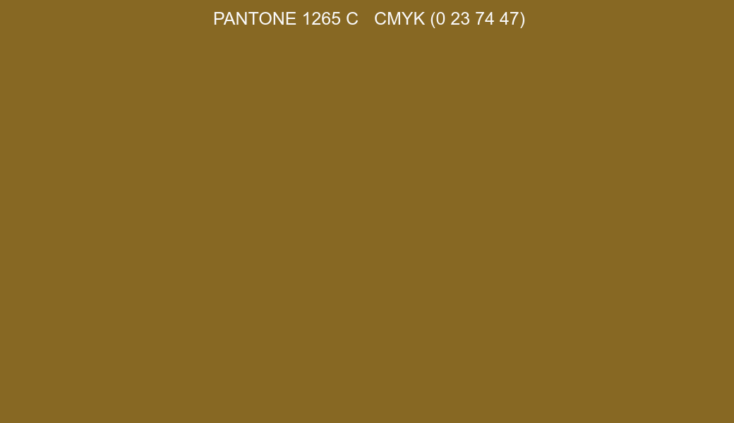 Color PANTONE 1265 C to CMYK (0 23 74 47) converter Color PANTONE 1265 C to CMYK (0 23 74 47) converter