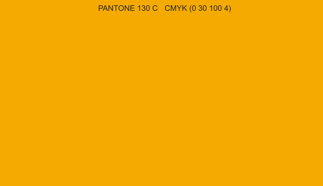 Color PANTONE 130 C to CMYK (0 30 100 4) converter Color PANTONE 130 C to CMYK (0 30 100 4) converter