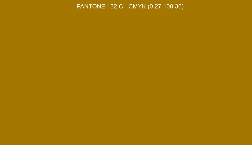 Color PANTONE 132 C to CMYK (0 27 100 36) converter Color PANTONE 132 C to CMYK (0 27 100 36) converter