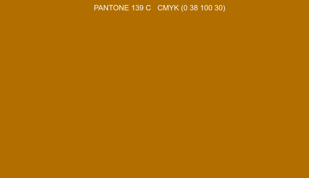 Color PANTONE 139 C to CMYK (0 38 100 30) converter Color PANTONE 139 C to CMYK (0 38 100 30) converter