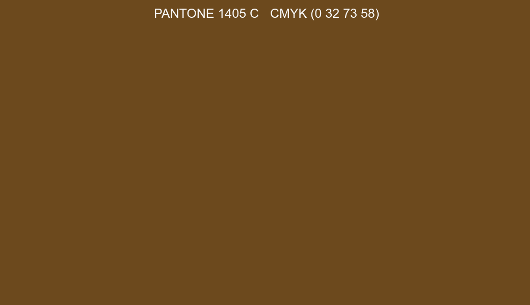Color PANTONE 1405 C to CMYK (0 32 73 58) converter Color PANTONE 1405 C to CMYK (0 32 73 58) converter