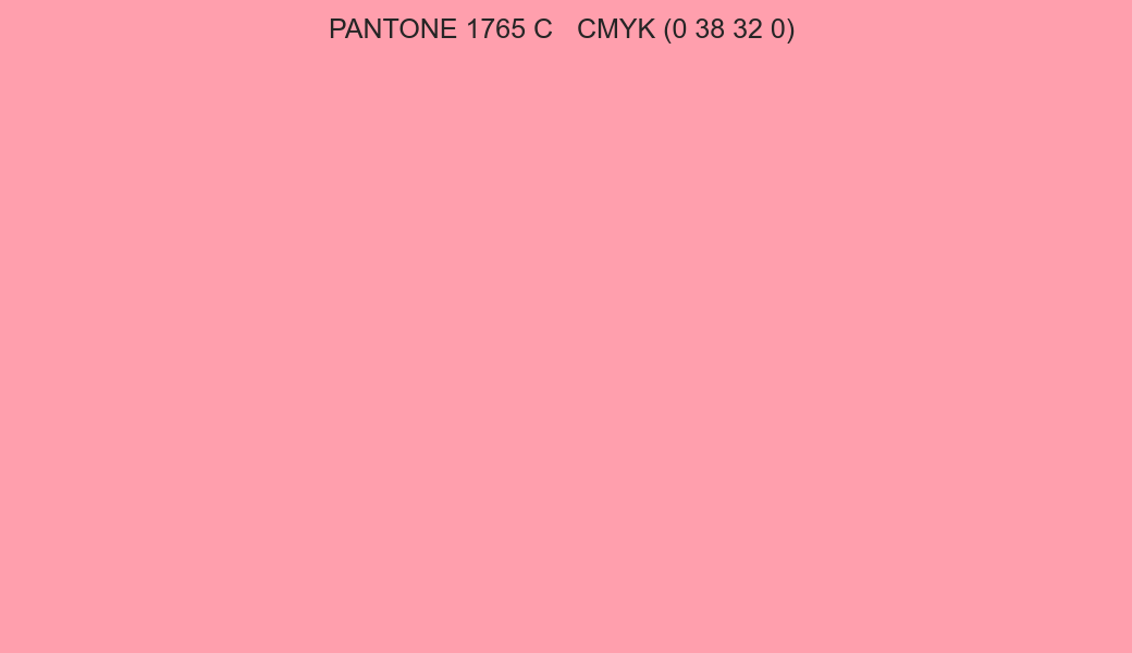 Color PANTONE 1765 C to CMYK (0 38 32 0) converter Color PANTONE 1765 C to CMYK (0 38 32 0) converter