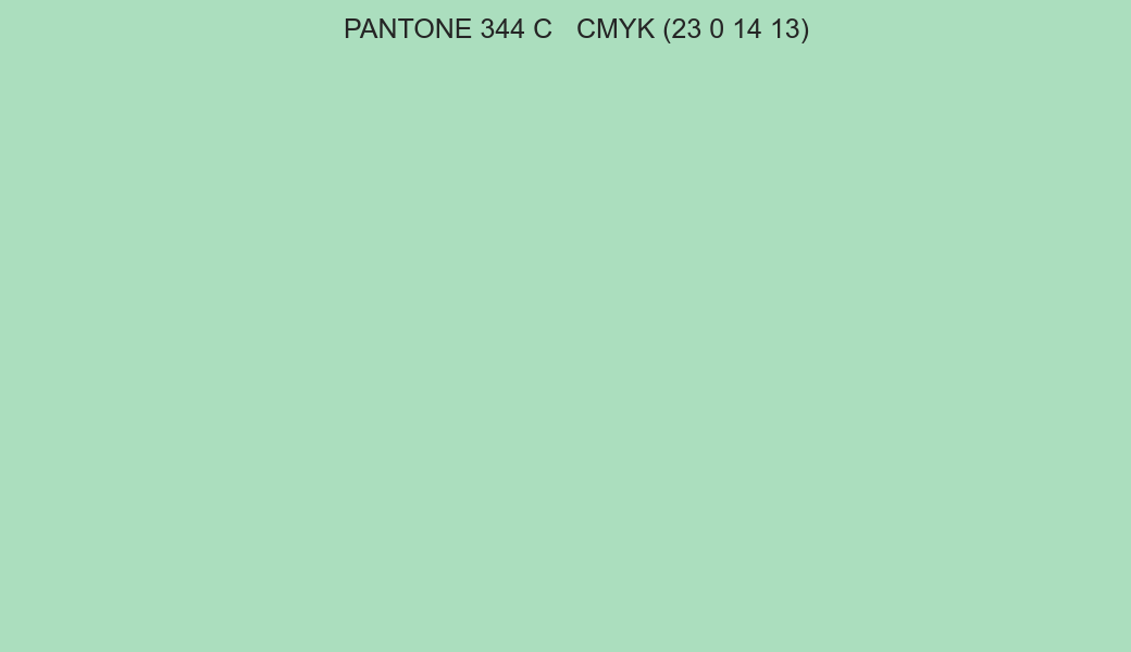 Color PANTONE 344 C to CMYK (23 0 14 13) converter Color PANTONE 344 C to CMYK (23 0 14 13) converter