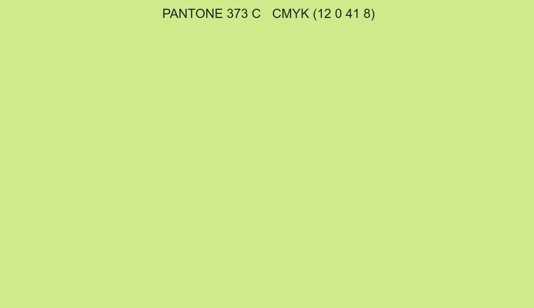 Color PANTONE 373 C to CMYK (12 0 41 8) converter Color PANTONE 373 C to CMYK (12 0 41 8) converter