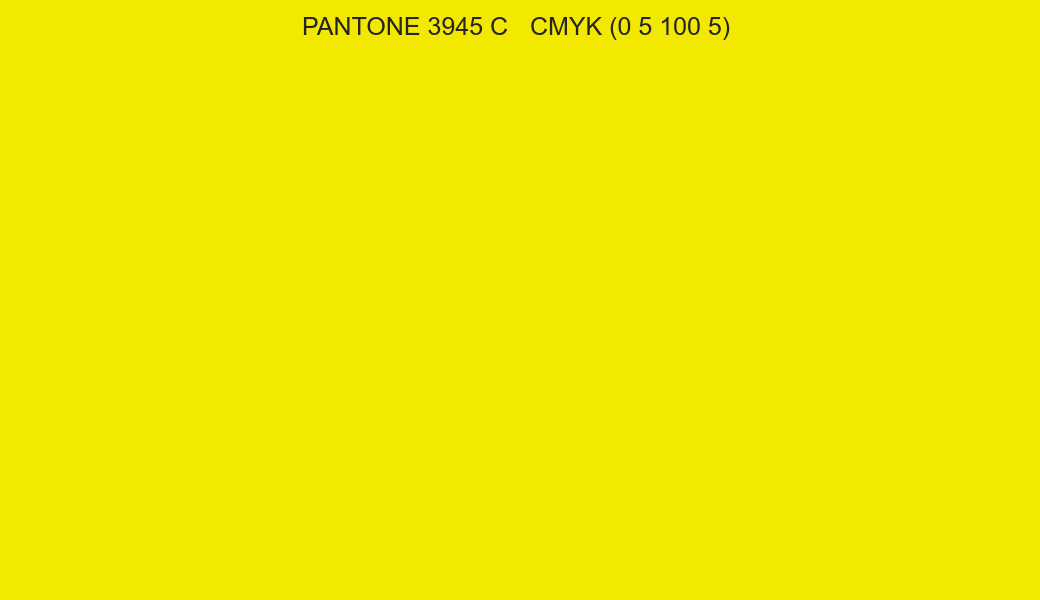 Color PANTONE 3945 C to CMYK (0 5 100 5) converter Color PANTONE 3945 C to CMYK (0 5 100 5) converter