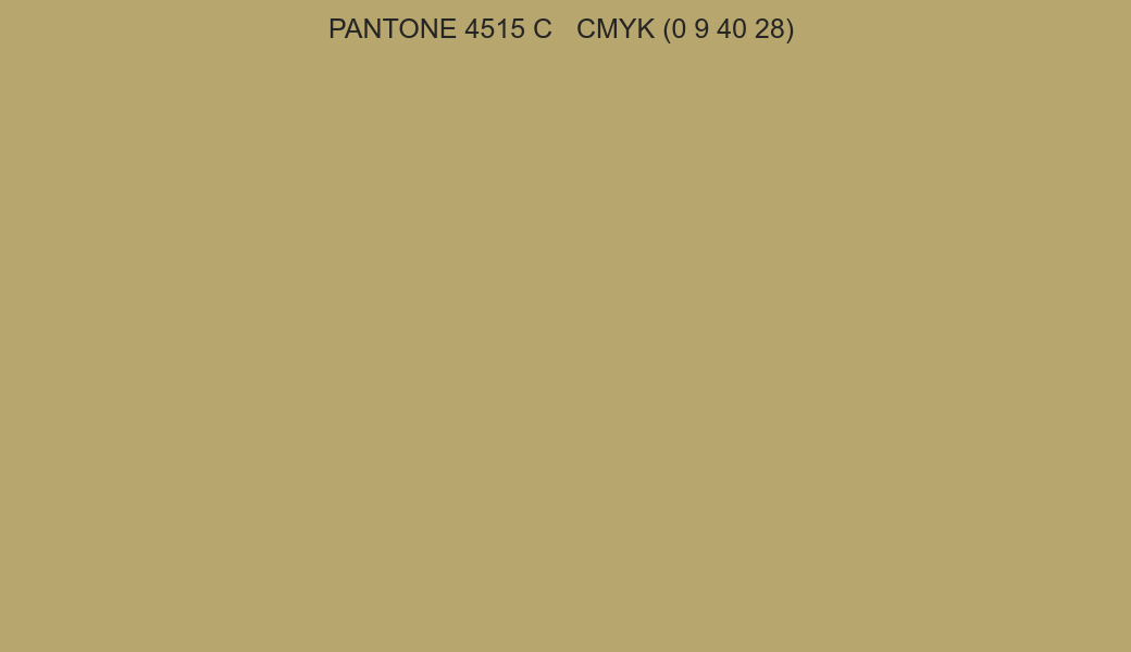 Color PANTONE 4515 C to CMYK (0 9 40 28) converter Color PANTONE 4515 C to CMYK (0 9 40 28) converter