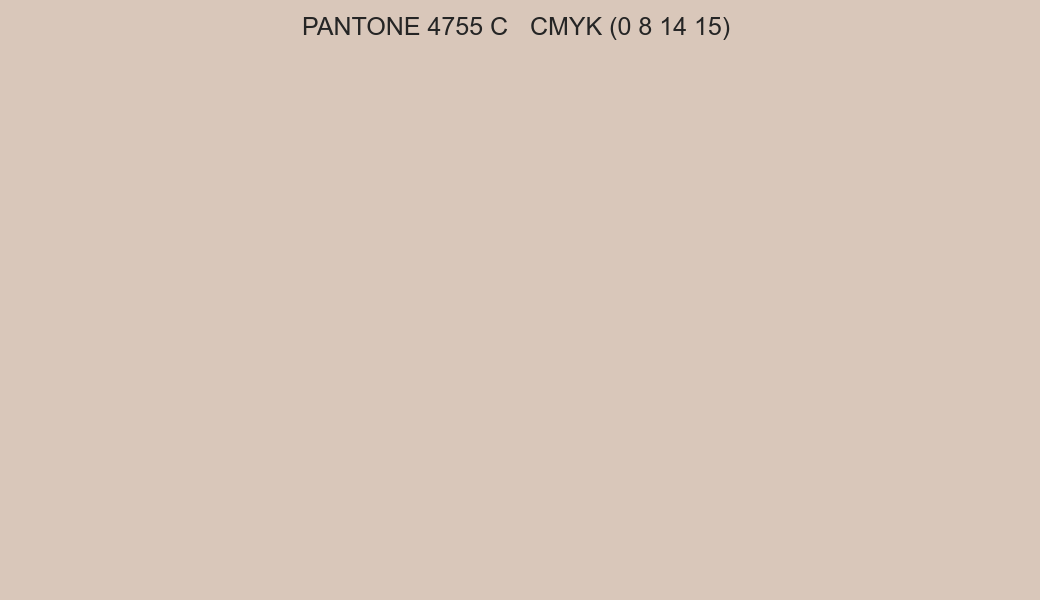 Color PANTONE 4755 C to CMYK (0 8 14 15) converter Color PANTONE 4755 C to CMYK (0 8 14 15) converter