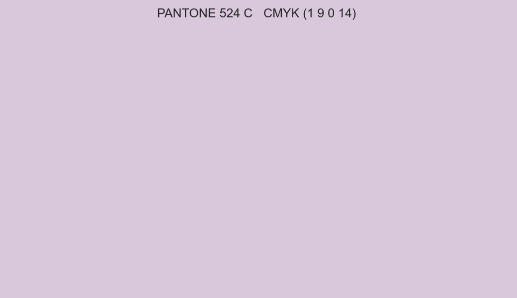 Color PANTONE 524 C to CMYK (1 9 0 14) converter Color PANTONE 524 C to CMYK (1 9 0 14) converter