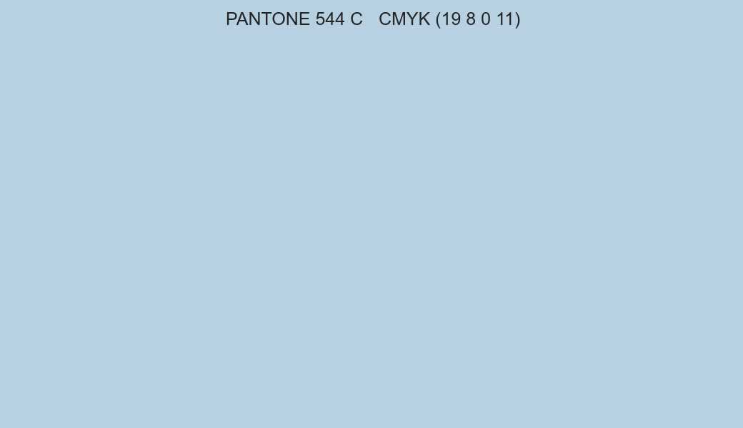 Color PANTONE 544 C to CMYK (19 8 0 11) converter Color PANTONE 544 C to CMYK (19 8 0 11) converter