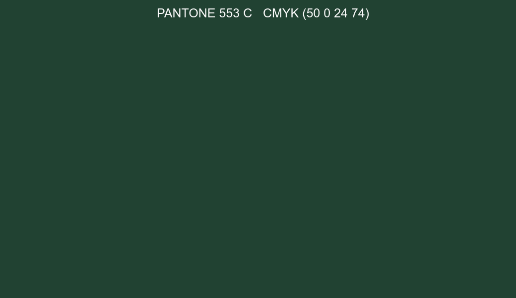 Color PANTONE 553 C to CMYK (50 0 24 74) converter Color PANTONE 553 C to CMYK (50 0 24 74) converter