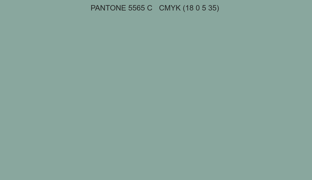 Color PANTONE 5565 C to CMYK (18 0 5 35) converter Color PANTONE 5565 C to CMYK (18 0 5 35) converter