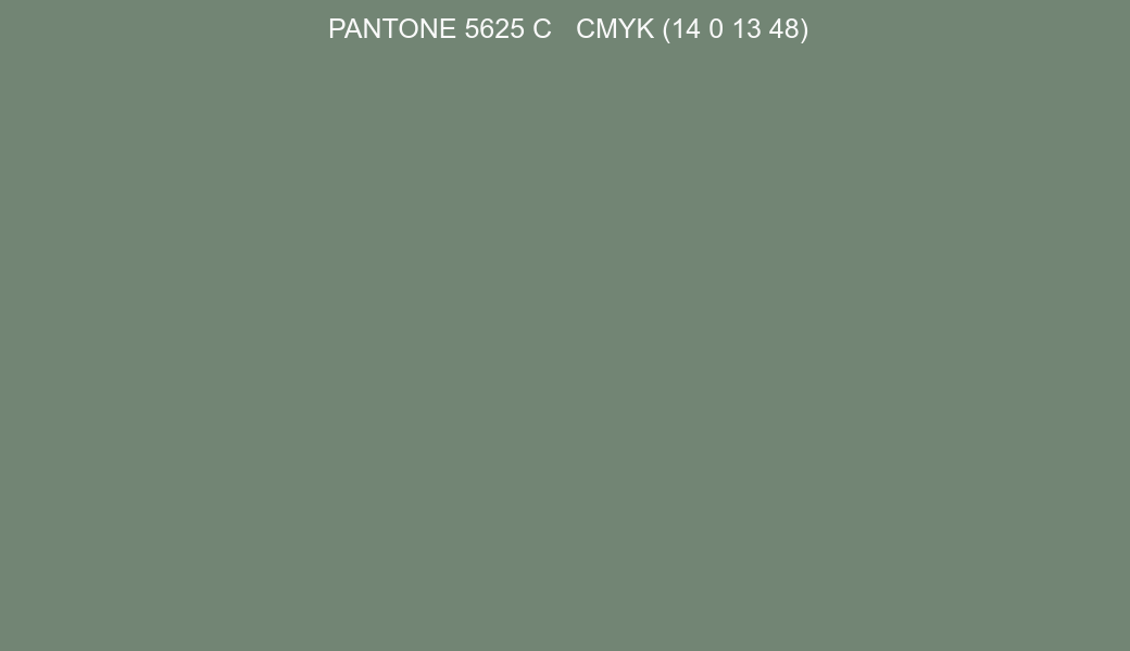 Color PANTONE 5625 C to CMYK (14 0 13 48) converter Color PANTONE 5625 C to CMYK (14 0 13 48) converter