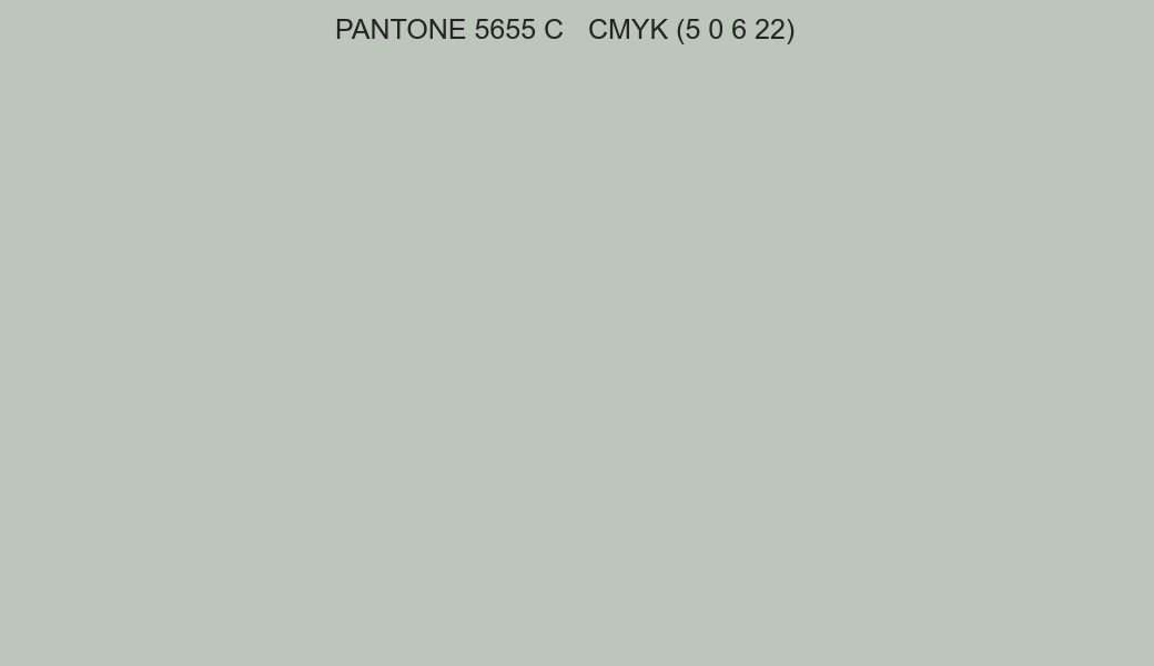 Color PANTONE 5655 C to CMYK (5 0 6 22) converter Color PANTONE 5655 C to CMYK (5 0 6 22) converter