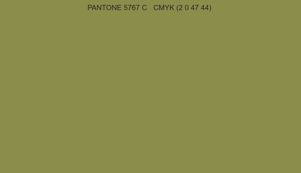 Color PANTONE 5767 C to CMYK (2 0 47 44) converter Color PANTONE 5767 C to CMYK (2 0 47 44) converter
