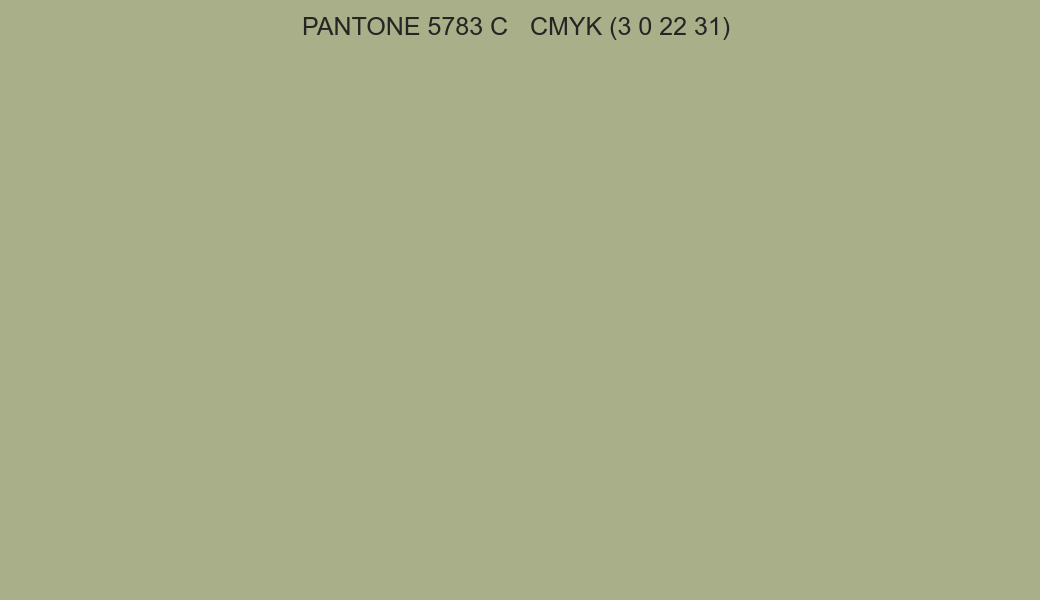 Color PANTONE 5783 C to CMYK (3 0 22 31) converter Color PANTONE 5783 C to CMYK (3 0 22 31) converter