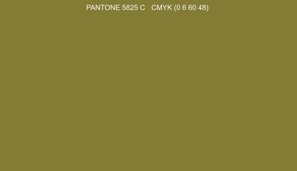 Color PANTONE 5825 C to CMYK (0 6 60 48) converter Color PANTONE 5825 C to CMYK (0 6 60 48) converter