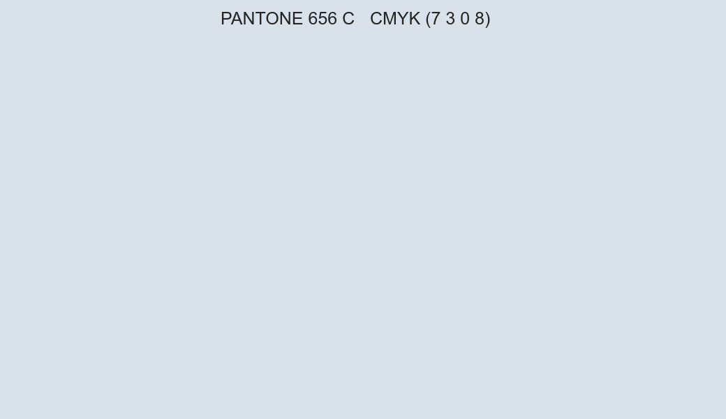Color PANTONE 656 C to CMYK (7 3 0 8) converter Color PANTONE 656 C to CMYK (7 3 0 8) converter