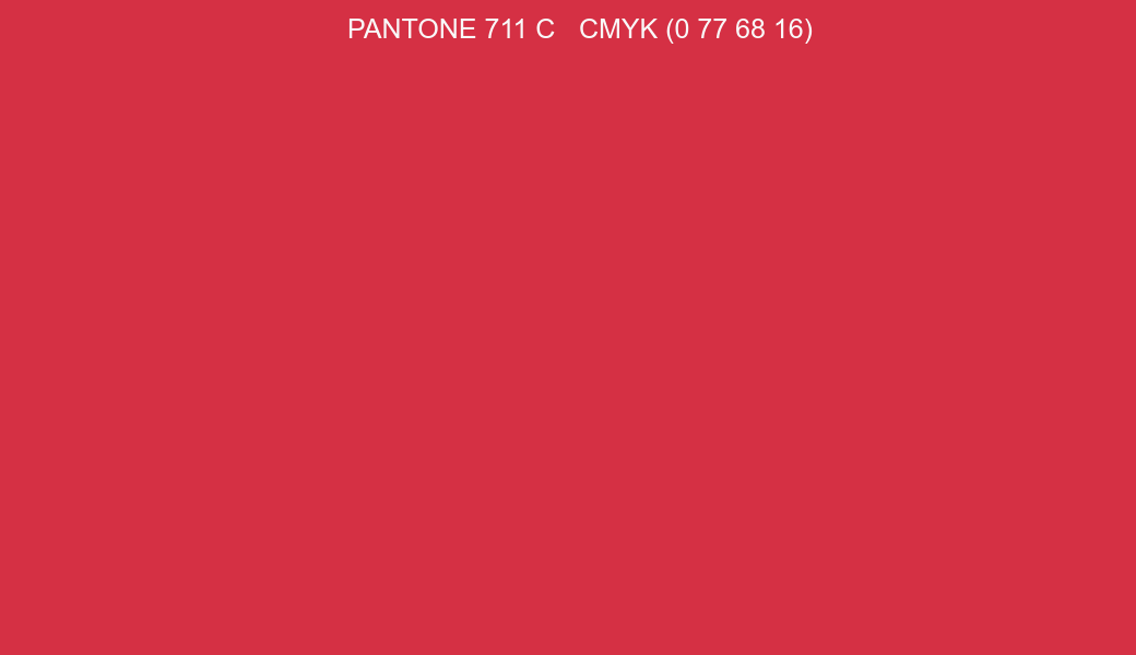 PANTONE 711 C to CMYK