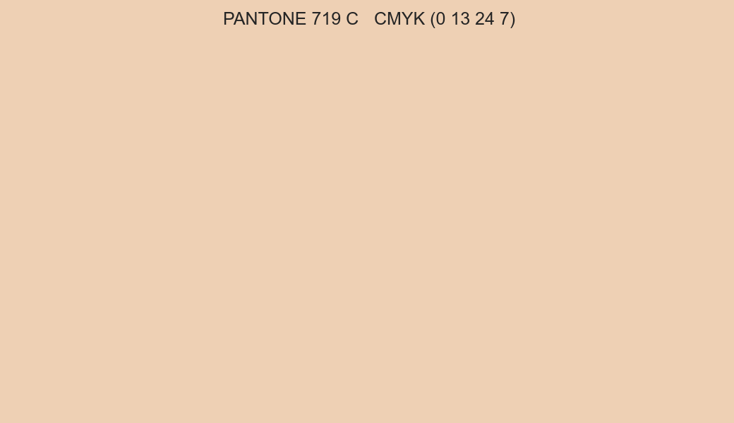 Color PANTONE 719 C to CMYK (0 13 24 7) converter Color PANTONE 719 C to CMYK (0 13 24 7) converter