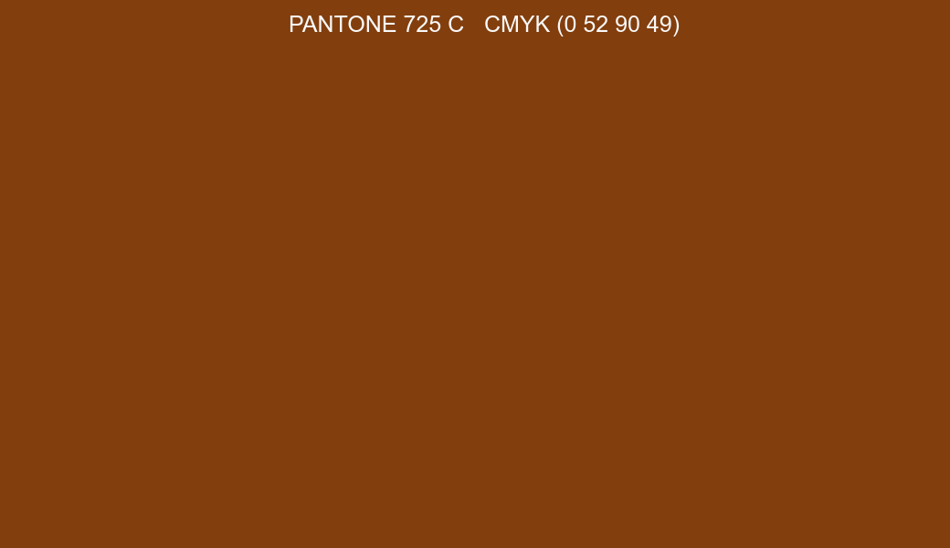 Color PANTONE 725 C to CMYK (0 52 90 49) converter Color PANTONE 725 C to CMYK (0 52 90 49) converter