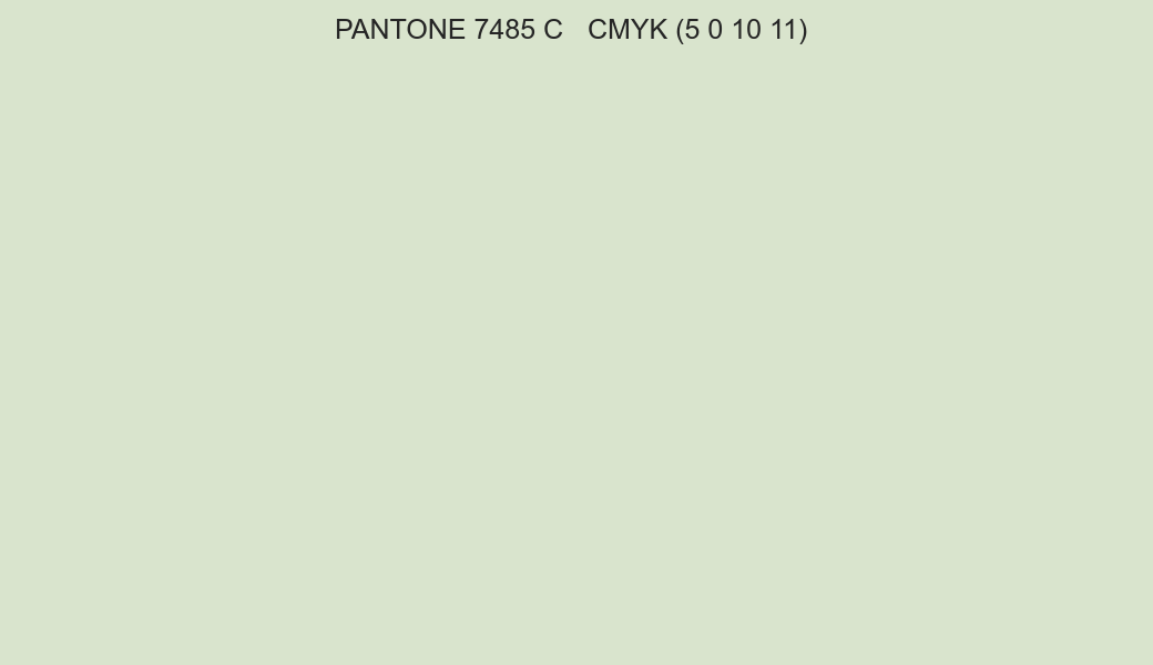 Color PANTONE 7485 C to CMYK (5 0 10 11) converter Color PANTONE 7485 C to CMYK (5 0 10 11) converter