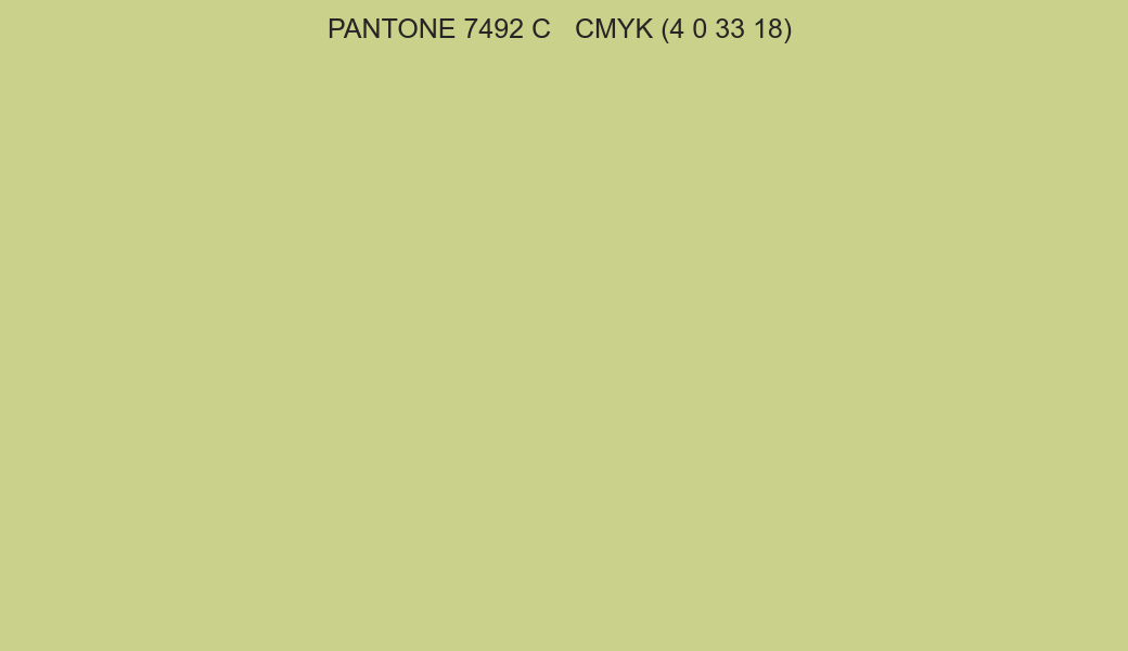 Color PANTONE 7492 C to CMYK (4 0 33 18) converter Color PANTONE 7492 C to CMYK (4 0 33 18) converter